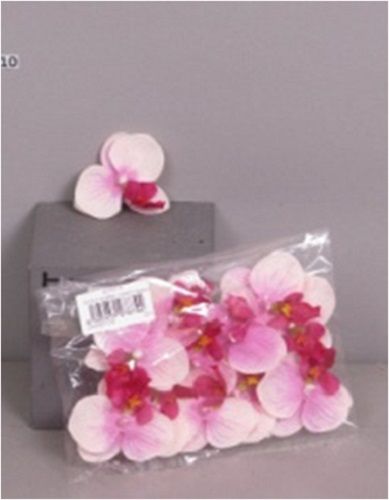 Orchids cream/lavender flowers 12 pcs.