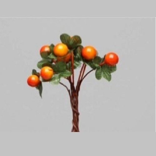 Berries D1 cm orange 120 pcs on wire