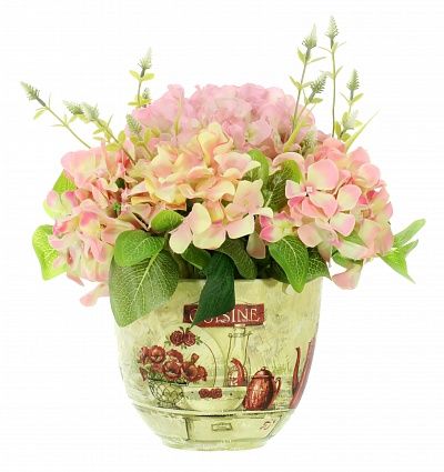 Hydrangea Composition Kamvi Dekollete planter 19 available to order 1 piece