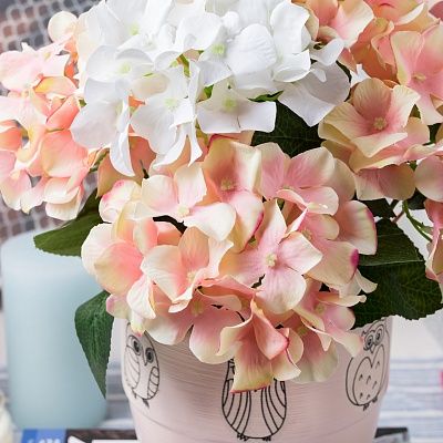 Hydrangea A Capela White Cachepot Dekollete Owls