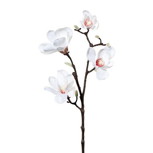 Branch H85 cm magnolia white