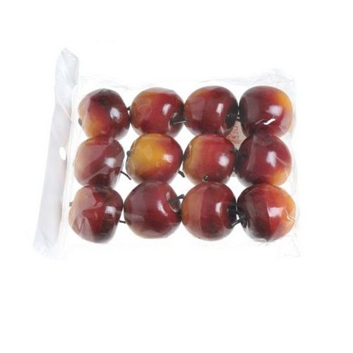 D3.5 cm red apples 12 pcs