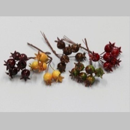 Berries D1,5 cm assorted 72 pcs on wire