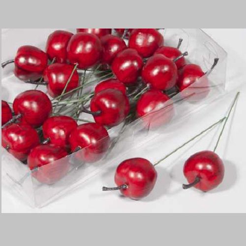 Apples D3.5 H9 cm red matte 24 pcs per pick