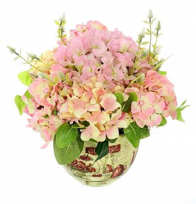 Hydrangea Composition Kamvi Dekollete planter 19 available to order 1 piece