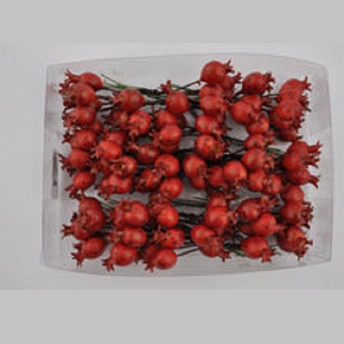 Pomegranates D2 cm dark red 108 pcs on wire