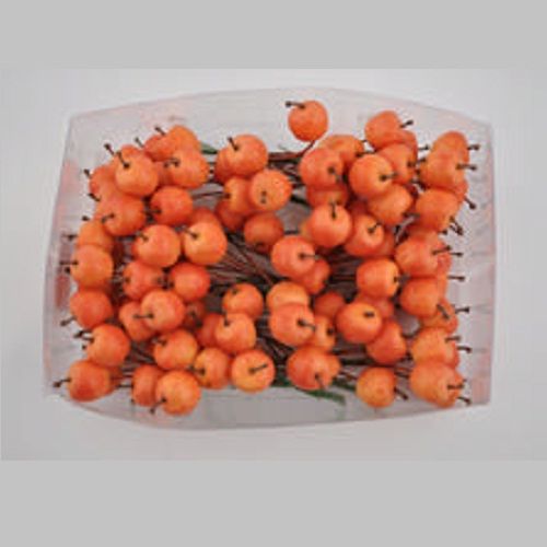 Apples D2 cm orange 108 pcs on wire