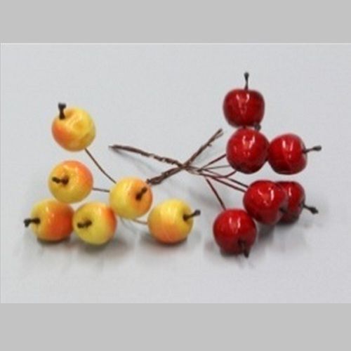 Apples D2 cm assorted 36 pcs on wire